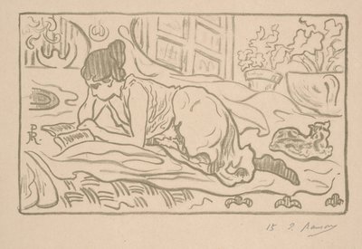 El lector reclinado de Paul Elie Ranson