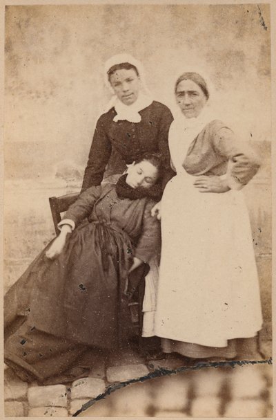 Epilepsia histérica, ataque, fase epileptoide, ilustración de 