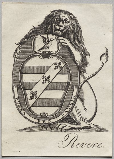 Exlibris: Escudo de armas de Paul Revere II