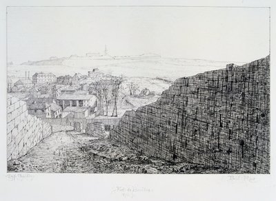 Fuerte de Bicetre, Sitio de París, 1870-1871 de Paul Roux