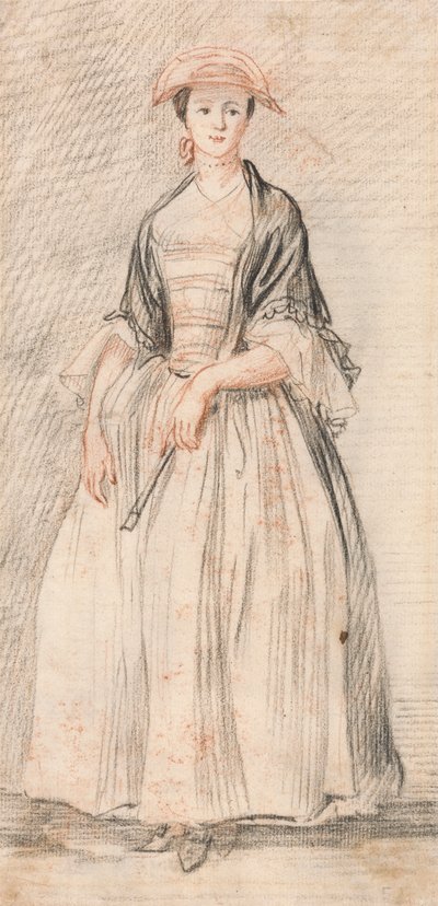Una dama con abanico de Paul Sandby