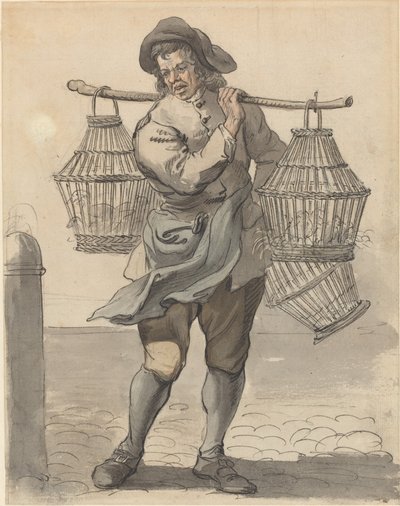 Un vendedor de aves de corral de Paul Sandby