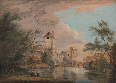 Vista inacabada de la Puerta Oeste de Canterbury de Paul Sandby