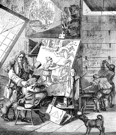 Burlesque sur le burlesque, 1753 de Paul Sandby