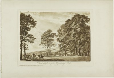 Castillo de Chirk y c. desde el Parque Wynnstay de Paul Sandby