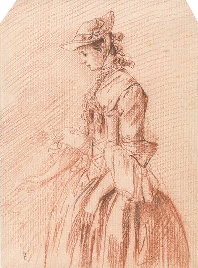 La dama del sombrero de Paul Sandby
