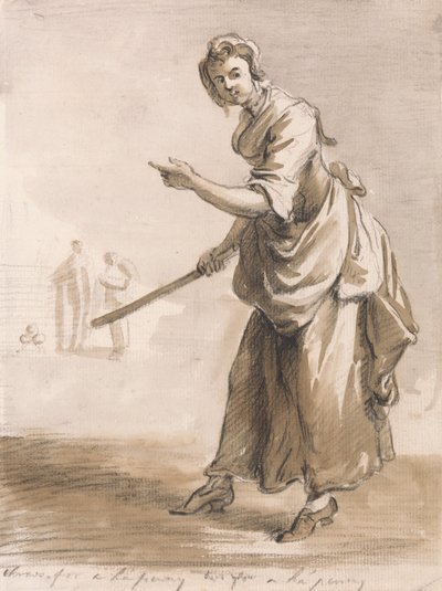 Gritos de Londres- Tiros por un Medio Penique ¿Tienes un Medio Penique? de Paul Sandby