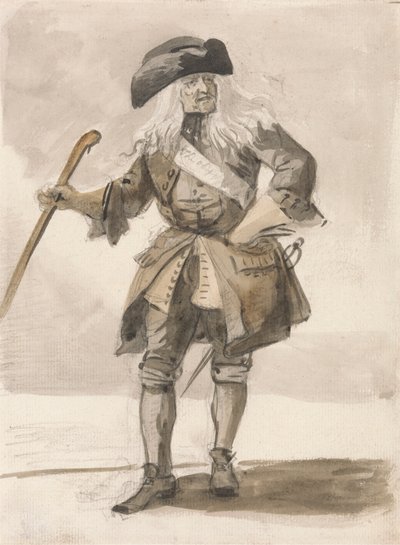 London Cries: Un hombre pavoneándose de Paul Sandby