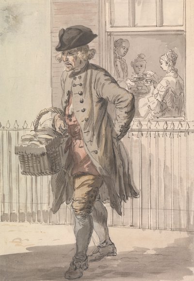 London Cries: Un hombre magdalena de Paul Sandby
