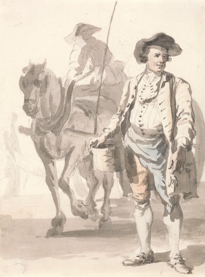 London Cries: Un calderero y su mujer de Paul Sandby