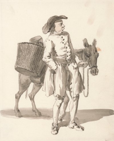 Londres llora: Niño con un burro de Paul Sandby
