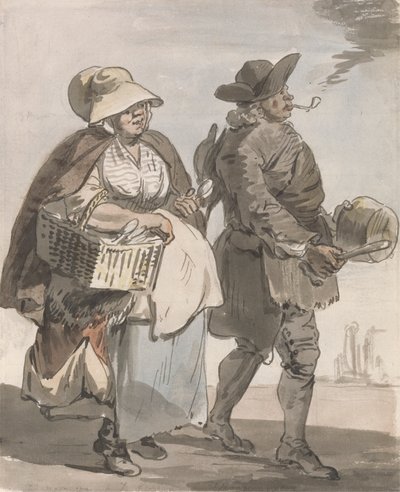 Gritos de Londres: "¿Quieres alguna cuchara..." de Paul Sandby