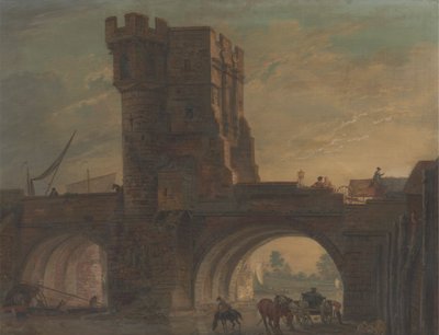 Puente Viejo de Shrewsbury de Paul Sandby