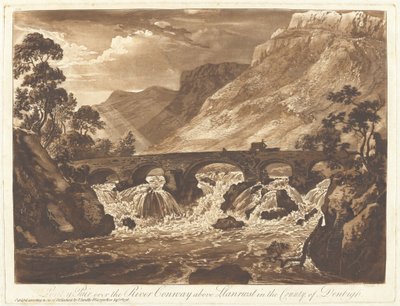 Pont-y-Pair sobre el río Conway, cerca de Llanrwst en el condado de Denbigh de Paul Sandby
