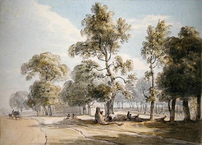 Polvorín, Hyde Park de Paul Sandby