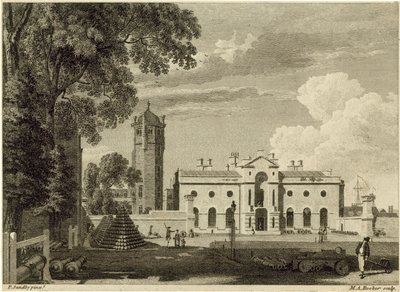 Academia Militar Real en Woolwich de Paul Sandby