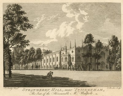Strawberry Hill, Twickenham, Londres, la residencia del Honorable Horace Walpole de Paul Sandby
