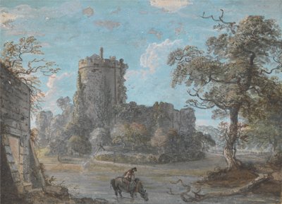 Entrada al castillo de Chepstow de Paul Sandby