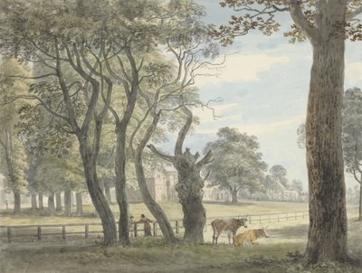 El Polvorín, Hyde Park, c.1790 de Paul Sandby