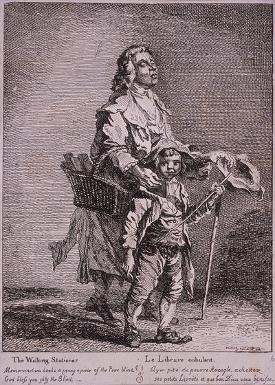 El Estacionero Ambulante, Gritos de Londres, 1760 de Paul Sandby