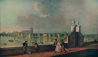 Vista desde la Terraza de Old Somerset House, c. 1770 de Paul Sandby