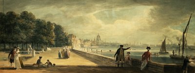 Vista de la ciudad desde la terraza de Somerset House de Paul Sandby