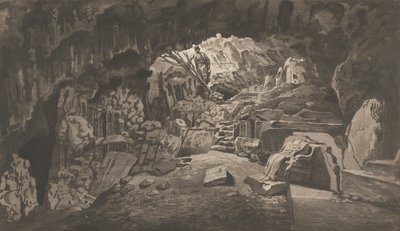 Vistas en Levante: La cueva sagrada de Arquidamo de Paul Sandby
