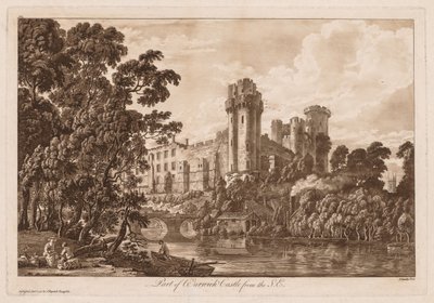 Views of Warwick Castle:  Part of Warwick Castle from the South East de Paul Sandby