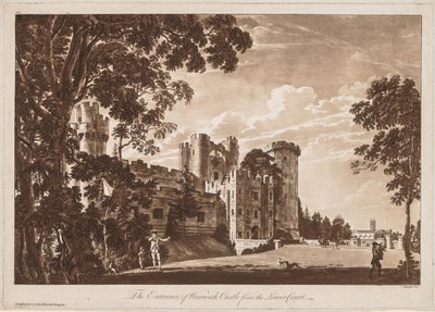 Views of Warwick Castle:  The Entrance of Warwick Castle from the Lower Court de Paul Sandby