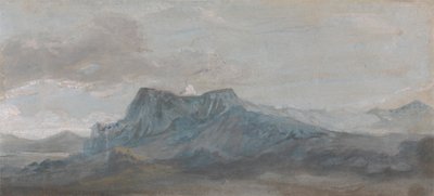 Estudio sobre la montaña galesa de Paul Sandby