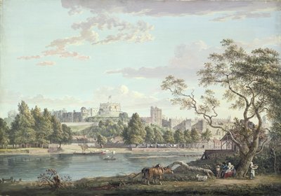 Castillo de Windsor, desde el otro lado del Támesis (acuarela sobre lápiz sobre papel) de Paul Sandby