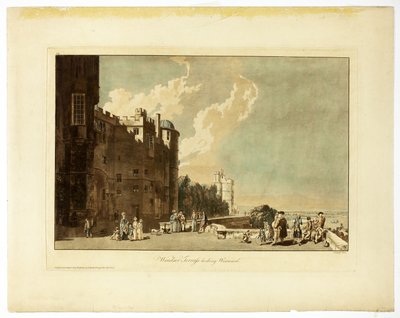 Terraza de Windsor mirando al oeste de Paul Sandby