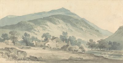 Paisaje en Beddgelert, Gales del Norte de Paul Sandby Munn