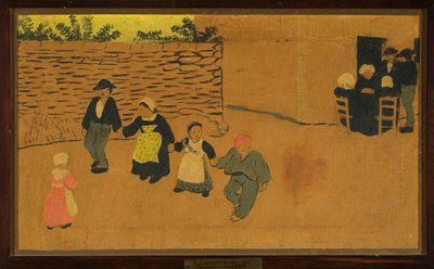 Bretonisches Paneel mit Kindern de Paul Sérusier