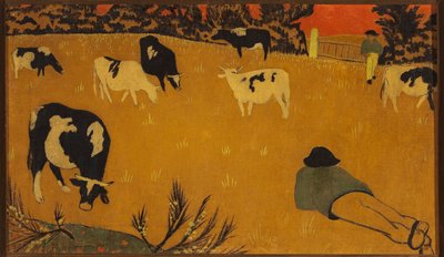 Panel bretón con vacas de Paul Sérusier