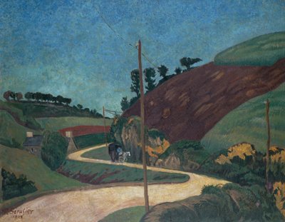 El Camino de la Diligencia en el Campo con un Carro de Paul Sérusier