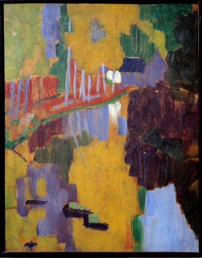 El talismán, el bosque del amor aven. Reflejo de un bosque en el agua de Paul Sérusier