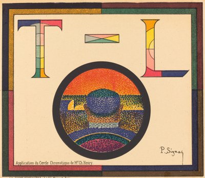 Aplicación del círculo cromático de Mr. Ch. Henry de Paul Signac