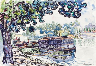 Asnières, c.1900-05 de Paul Signac
