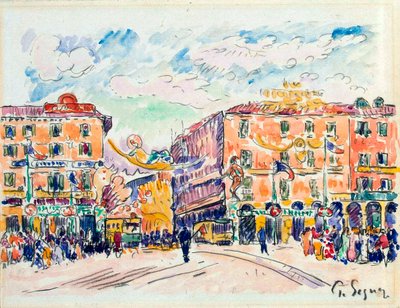 Plaza de la Ciudad, c1925 de Paul Signac