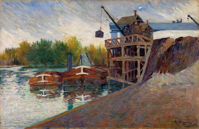 Grúa de carbón, Clichy de Paul Signac