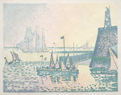 Tarde, el muelle en Vlissingen (1898) de Paul Signac