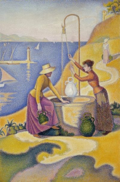 Mujeres en el pozo (Opus 238) de Paul Signac
