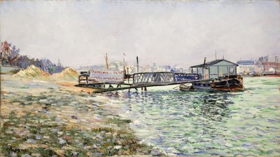 El Sena en el Jardín de las Plantas, 1884 de Paul Signac