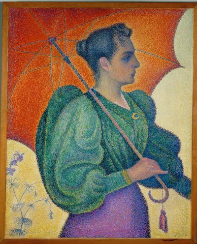 La mujer con sombrilla de Paul Signac