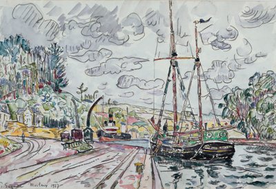 Paisaje en Pontrieux, 1927 de Paul Signac
