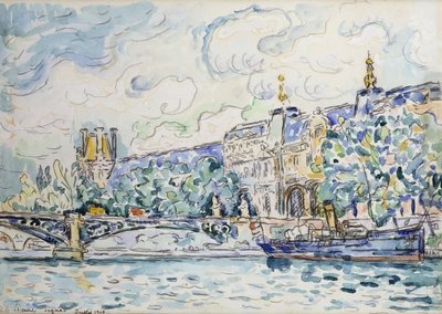 El Palacio del Louvre, 1910 de Paul Signac