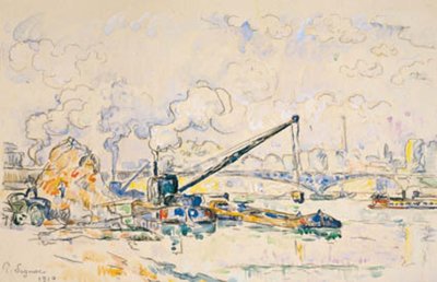 El Puente Mirabeau. La pila de arena de Paul Signac