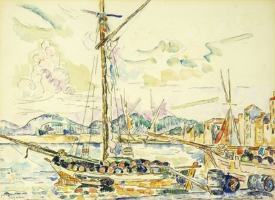 El puerto de Saint-Tropez de Paul Signac