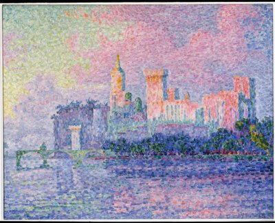 El castillo de los Papas, Aviñón de Paul Signac